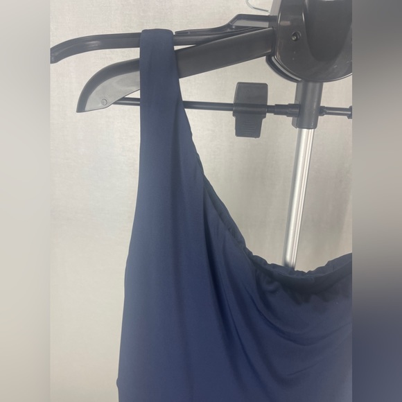 SOCIALITE One Shoulder Bodycon Navy Blue Dress Size XL NWT - Picture 5 of 12